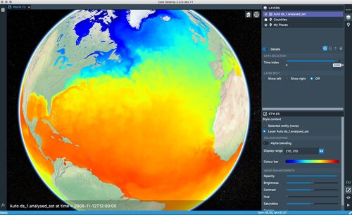 Visualisation and Analysis of Climate Data in the ESA CCI Toolbox