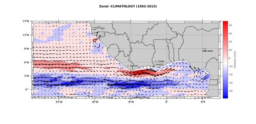 Variability of Coastal circulation in the Gulf of Guinea using altimetry data