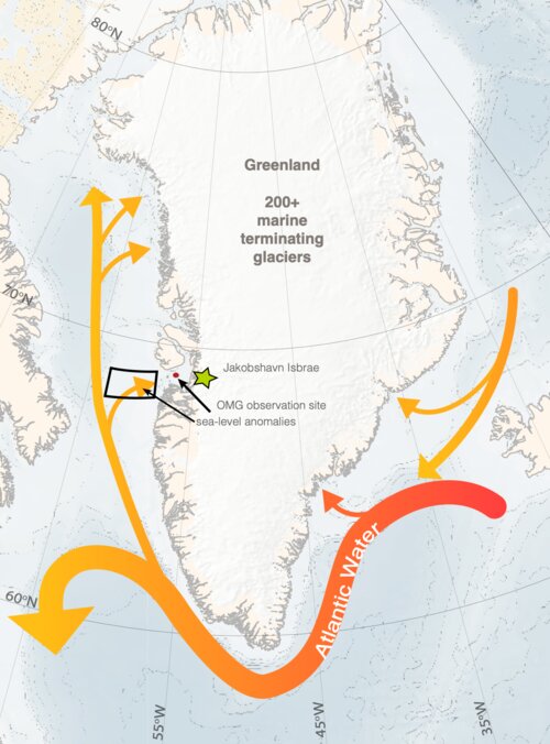 Using satellite altimetry to obtain subsurface ocean temperatures on the Greenland Shelf