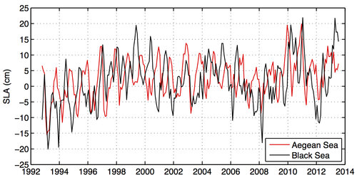 On the internal and external forcing of sea level variability in the Black Sea