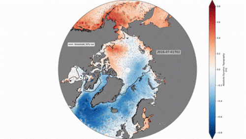 Sea level maps of the Arctic (and southern) ocean from satellite altimetry from 2011 to 2021