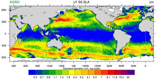 Which part of the low-frequency sea-level variability is purely due to intrinsic ocean processes ?
