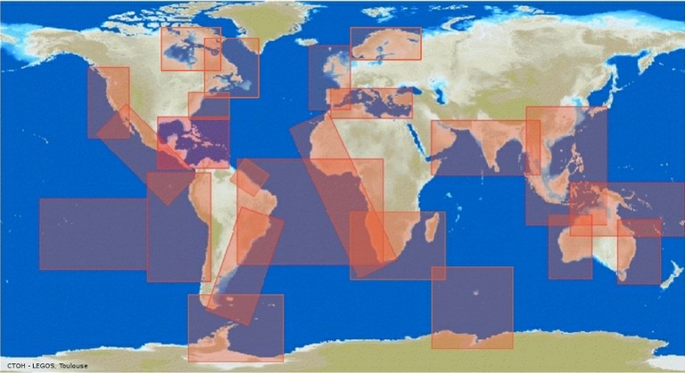 image_large Altimetry data for regional applications: the CTOH database.